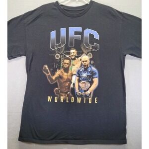 UFC Worldwide Unisex Crew Neck Graphics Short Sleeve‎ T-shirt Men's Size Large
